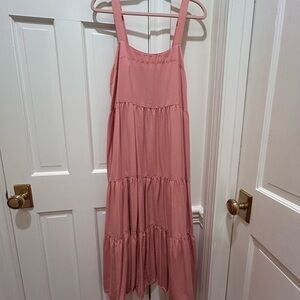 Elegant Pink Maxi Dress